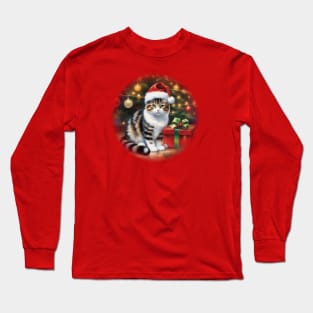 Cats For Everybody Christmas Cats Meow Christmas T-Shirt Long Sleeve T-Shirt